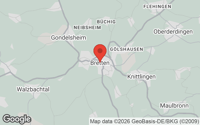 Karte von Bretten