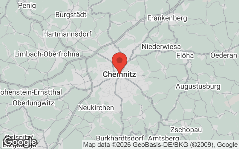 Karte von Chemnitz