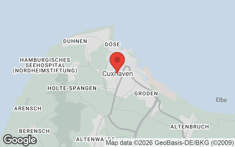 Karte von Cuxhaven