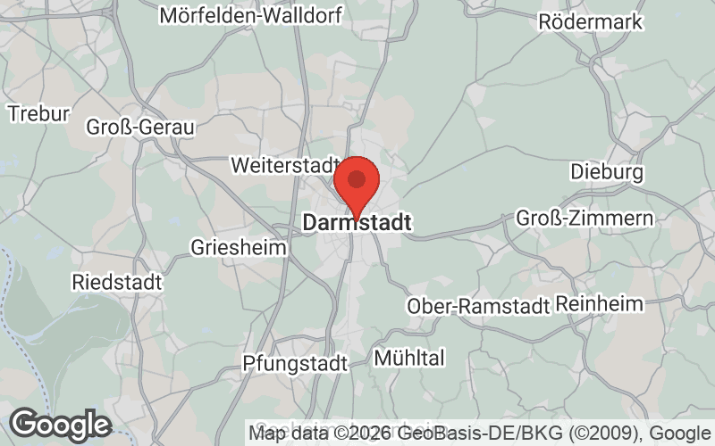 Karte von Darmstadt
