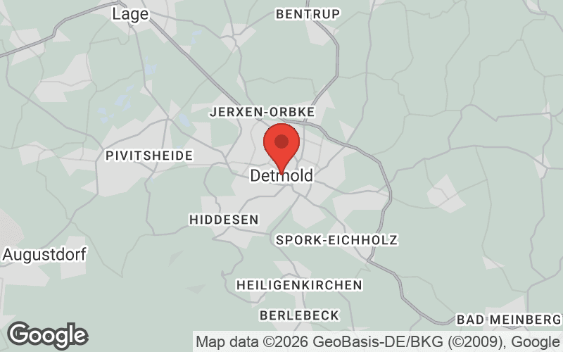 Karte von Detmold