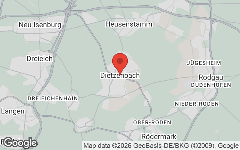 Karte von Dietzenbach