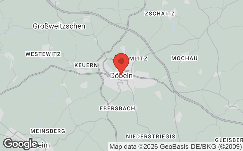Karte von Döbeln
