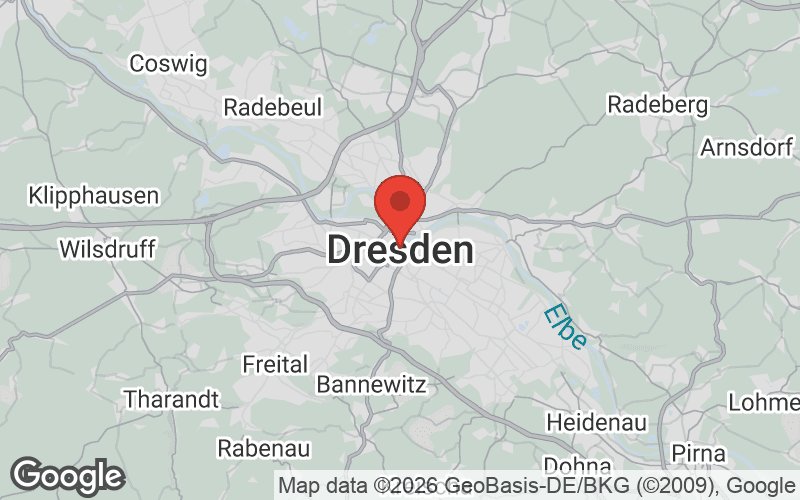 Karte von Dresden