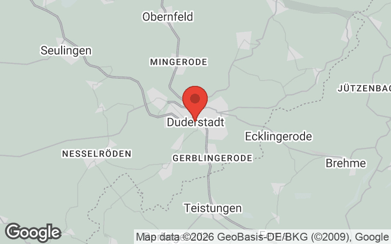 Karte von Duderstadt