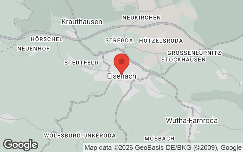 Karte von Eisenach
