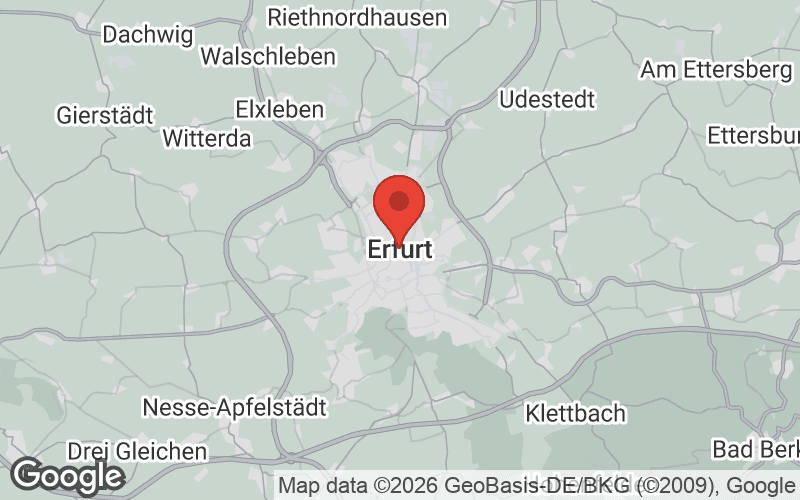 Karte von Erfurt