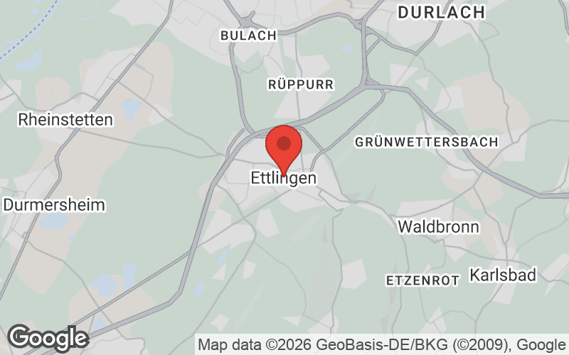 Karte von Ettlingen