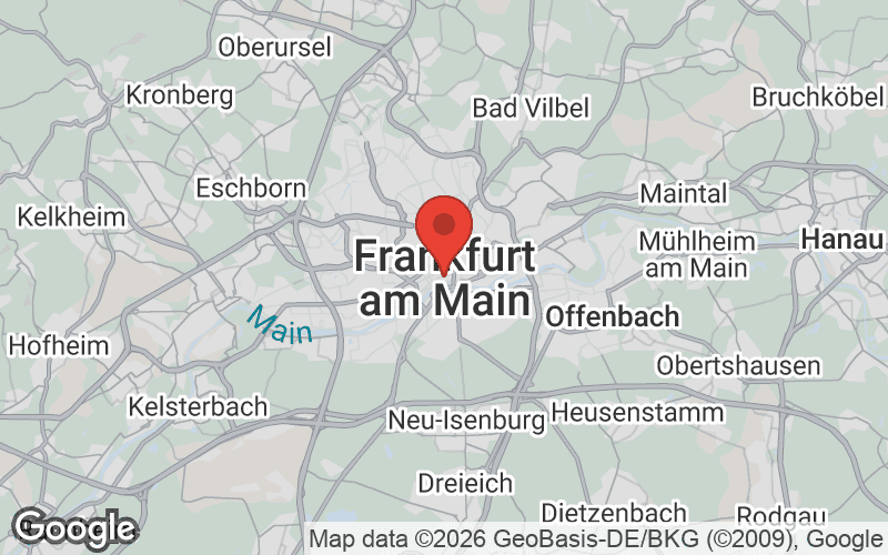 Karte von Frankfurt am Main