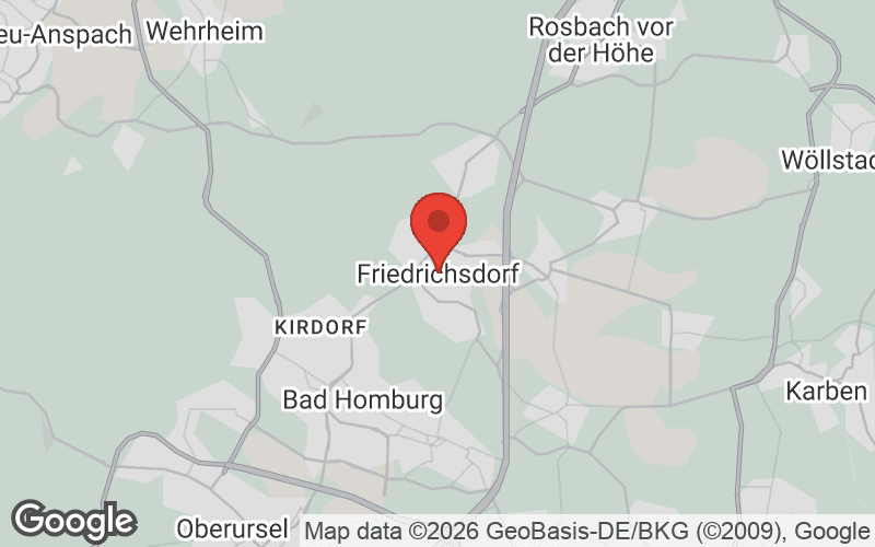 Karte von Friedrichsdorf