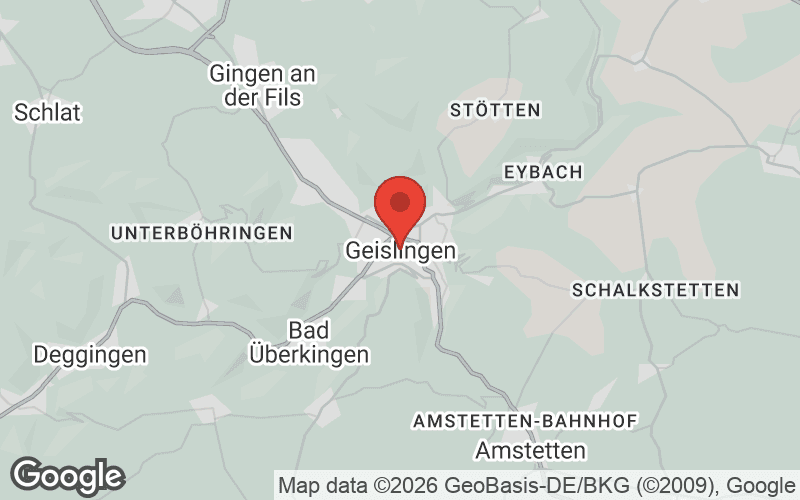Karte von Geislingen an der Steige