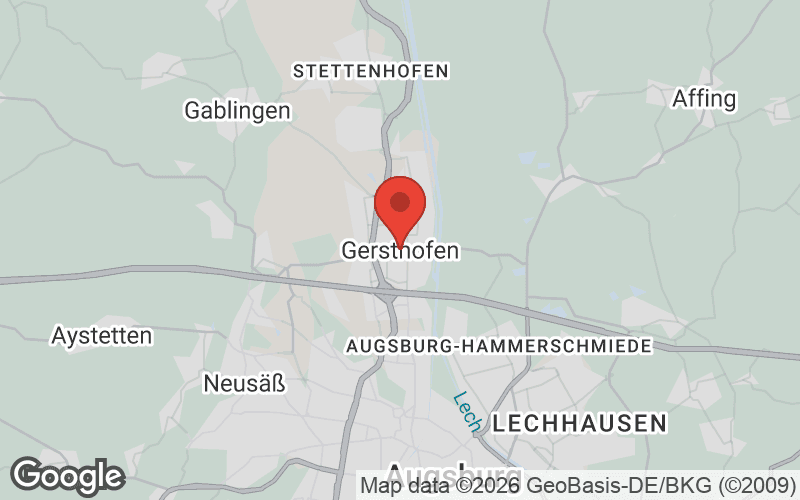 Karte von Gersthofen