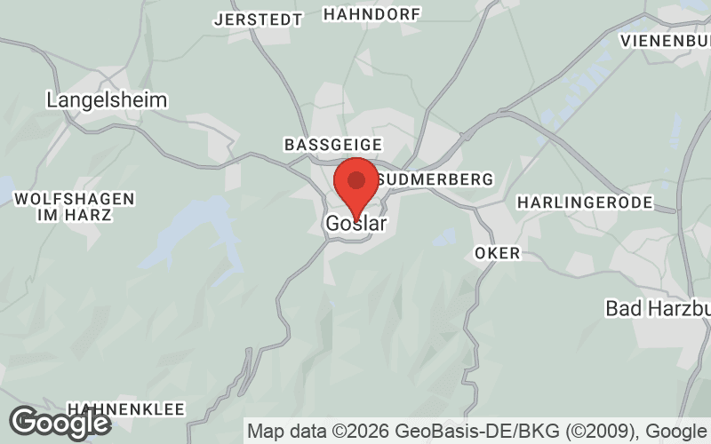 Karte von Goslar
