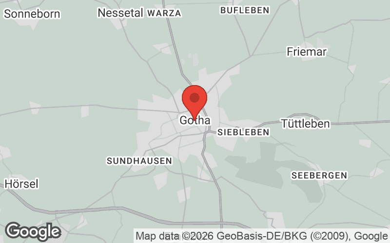 Karte von Gotha