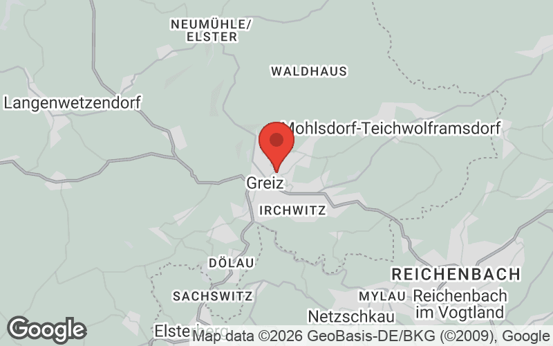 Karte von Greiz