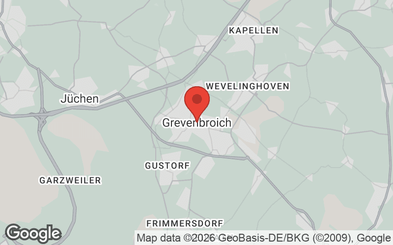 Karte von Grevenbroich