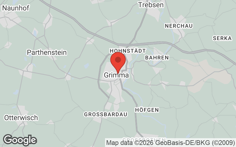 Karte von Grimma