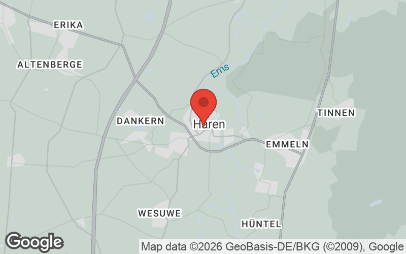 Karte von Haren (Ems)