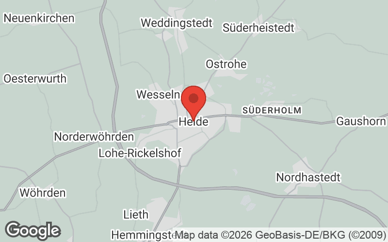 Karte von Heide