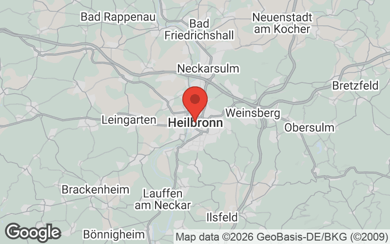 Karte von Heilbronn