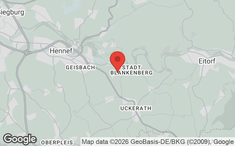 Karte von Hennef (Sieg)