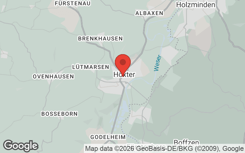 Karte von Höxter