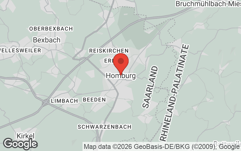 Karte von Homburg