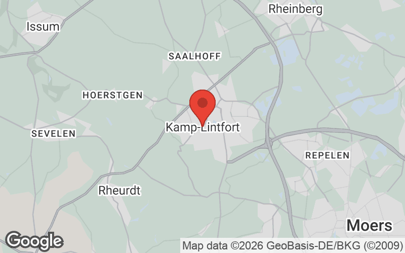 Karte von Kamp-Lintfort