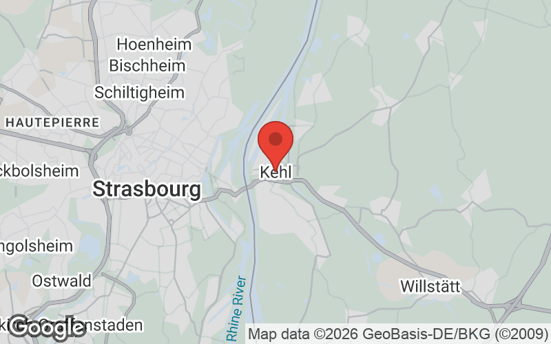 Karte von Kehl