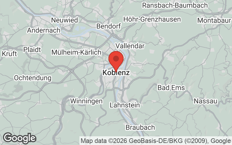 Karte von Koblenz