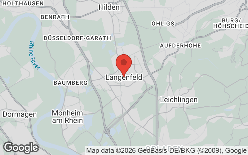 Karte von Langenfeld (Rheinland)