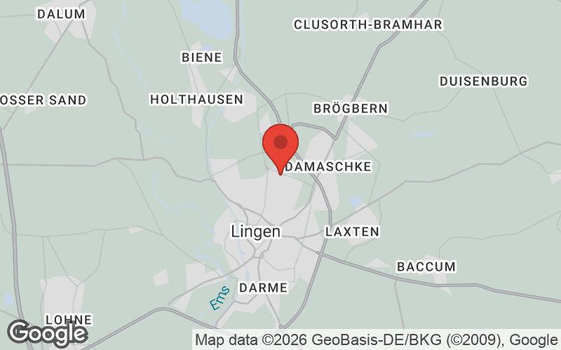 Karte von Lingen an der Ems
