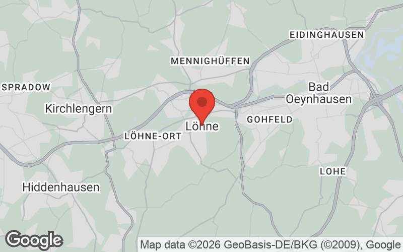 Karte von Löhne