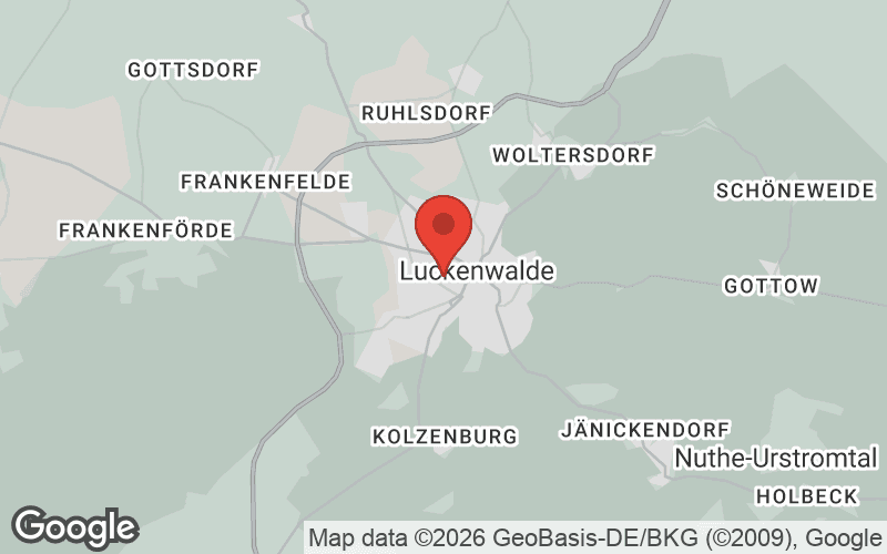 Karte von Luckenwalde
