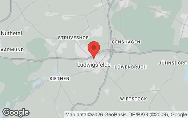 Karte von Ludwigsfelde