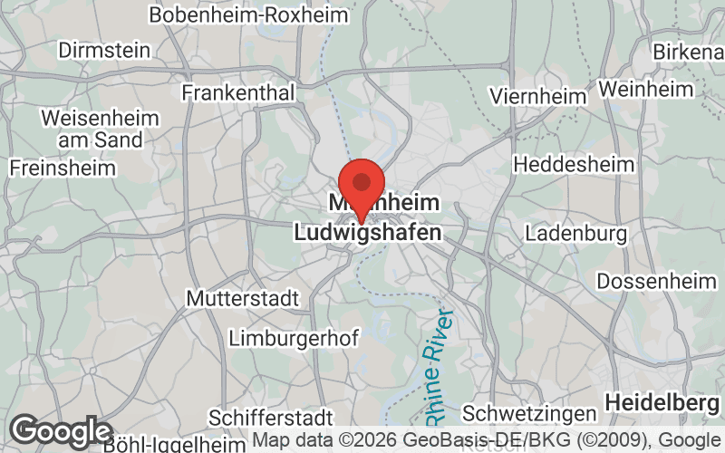 Karte von Ludwigshafen am Rhein