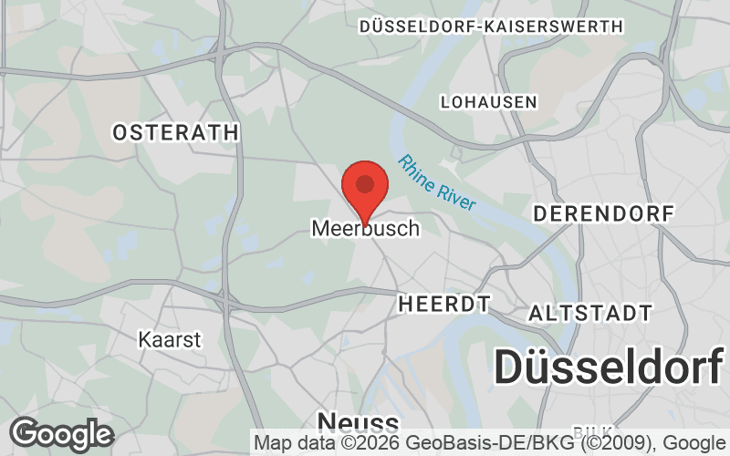 Karte von Meerbusch