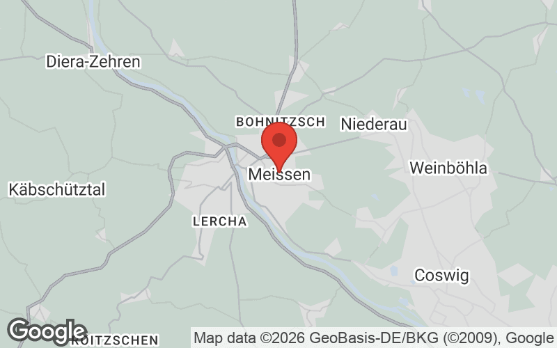 Karte von Meißen