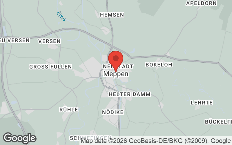Karte von Meppen