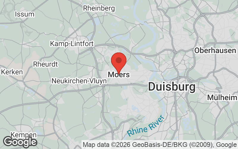 Karte von Moers