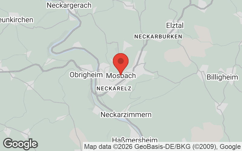Karte von Mosbach