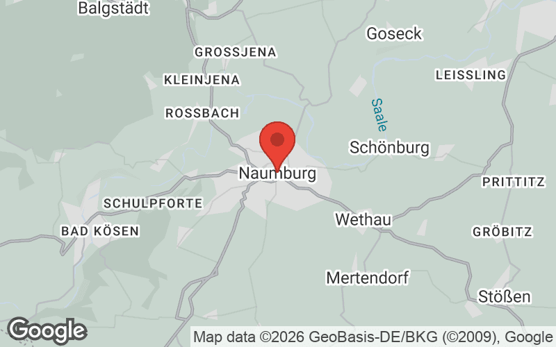 Karte von Naumburg (Saale)