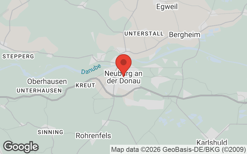 Karte von Neuburg an der Donau
