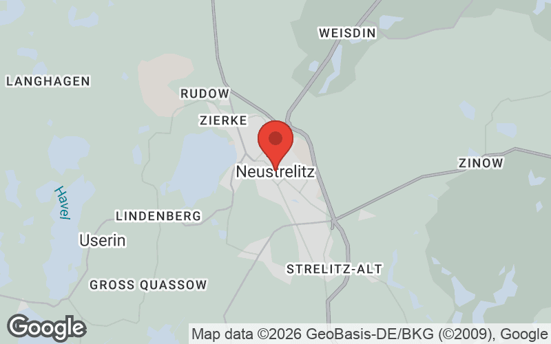 Karte von Neustrelitz