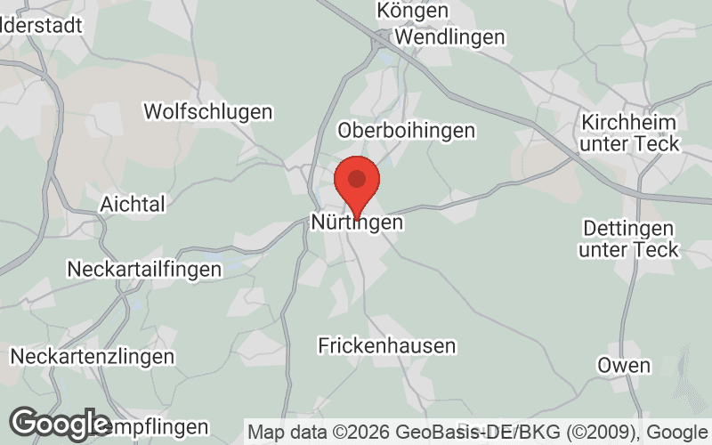 Karte von Nürtingen
