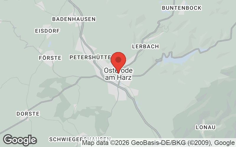 Karte von Osterode am Harz