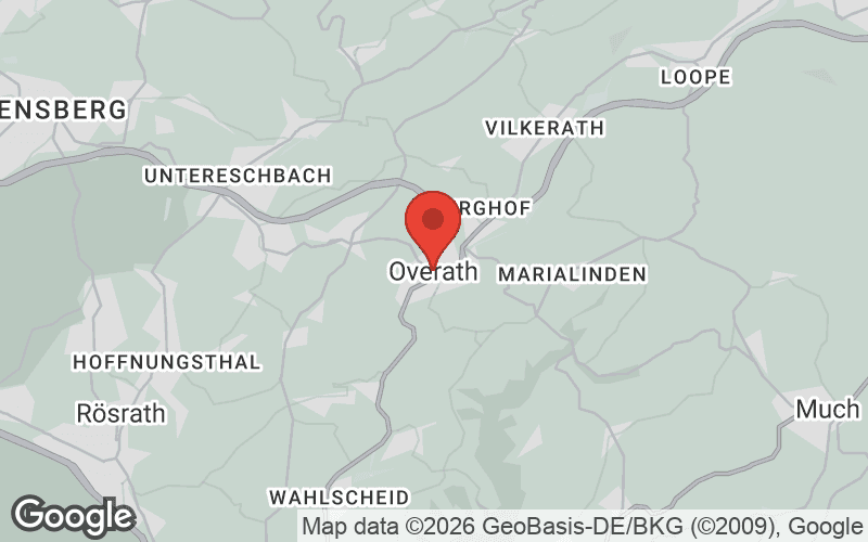 Karte von Overath