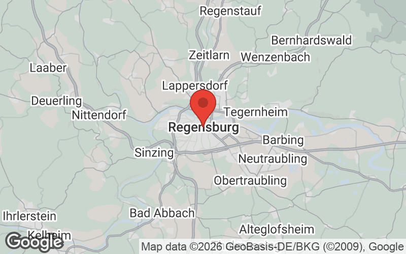 Karte von Regensburg