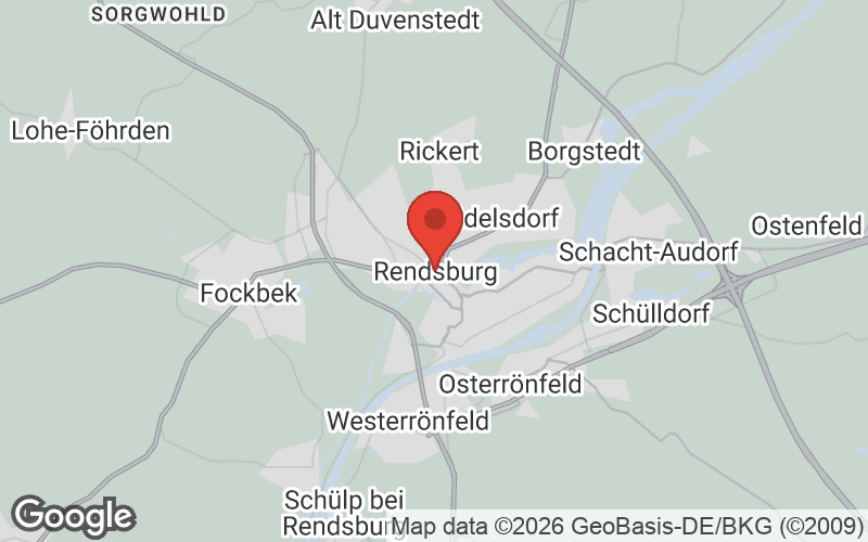 Karte von Rendsburg