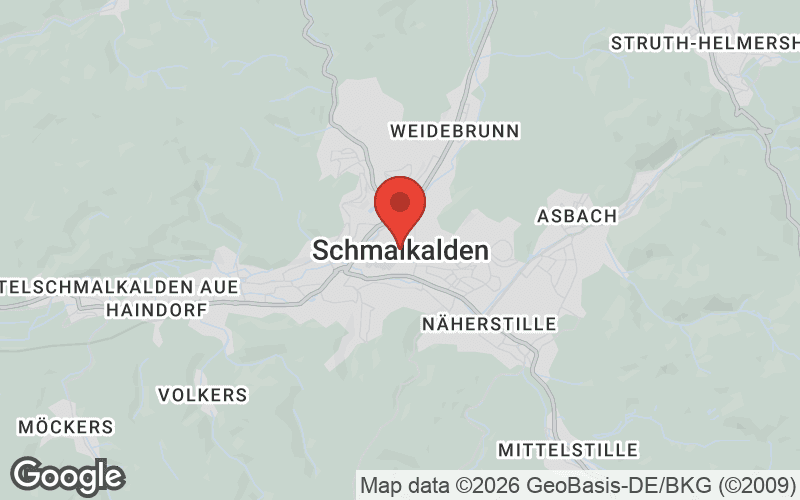 Karte von Schmalkalden